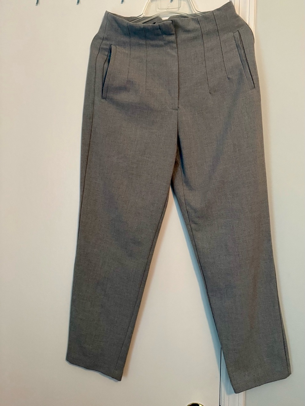Zara light gray slim fit trousers. Size medium.